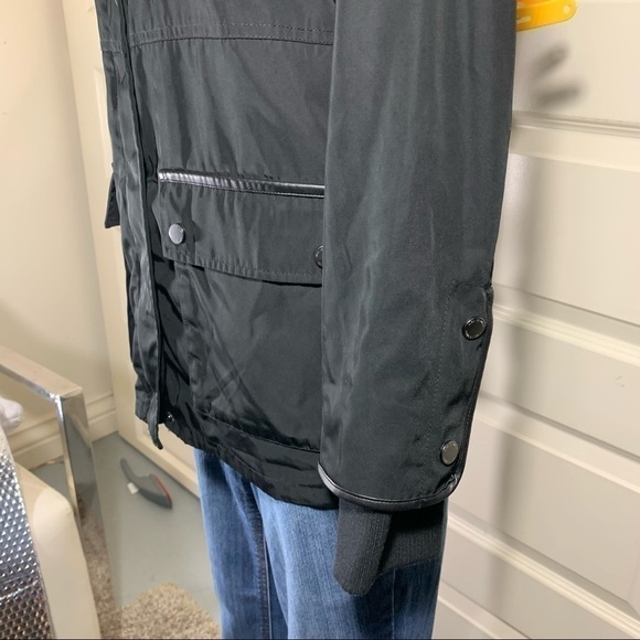 AVEC Les Filles Black Jacket Military Cargo Style Water Repellent Utility Jacket - Picture 6 of 14